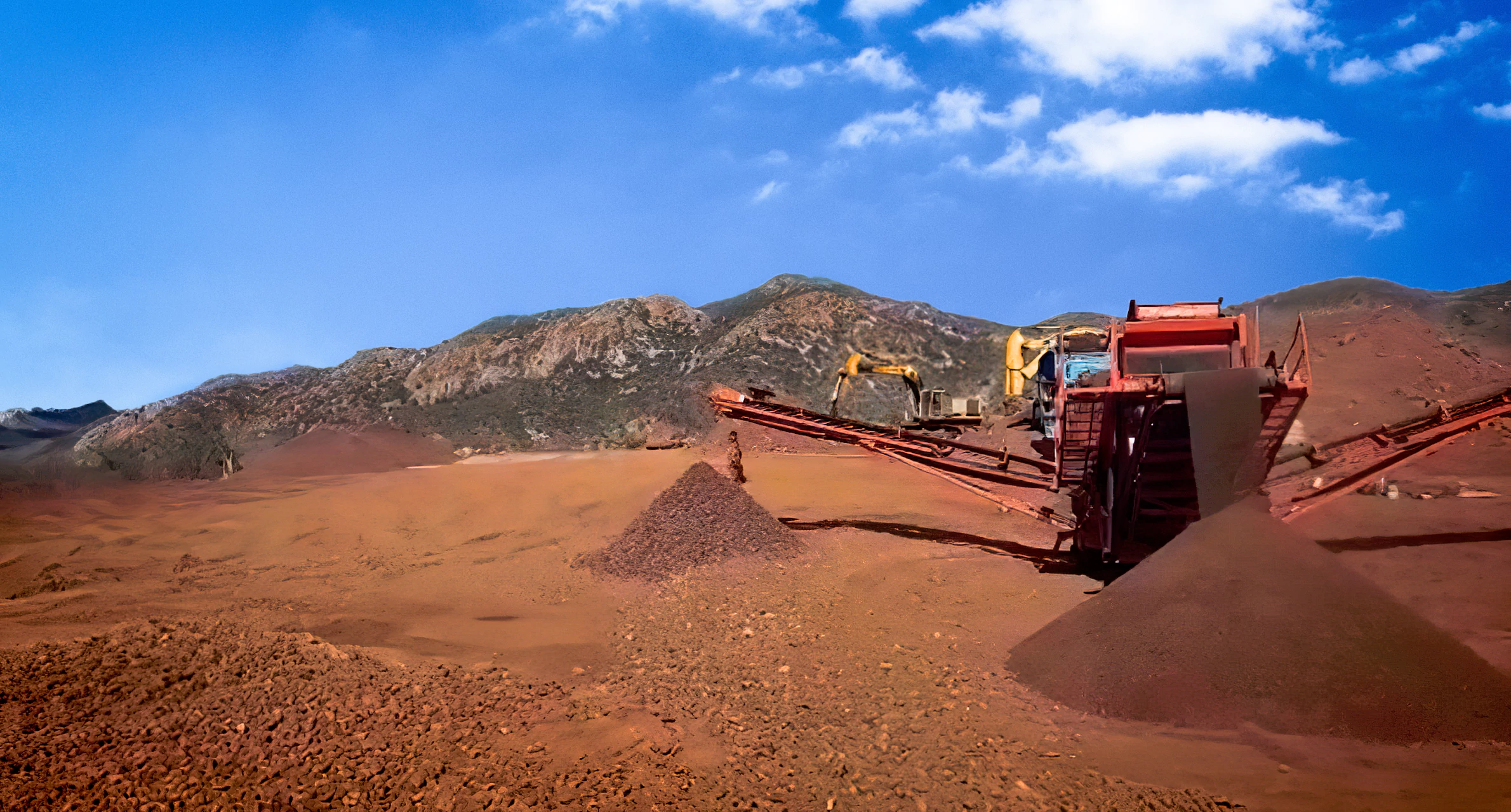 Iron-rich ore mining